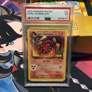 2000 Pokémon Rocket Dark Charmeleon PSA 7 Graded Pokémon Card